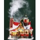 Chalet du Père Noël fumant lumineux Lemax Santas wonderland