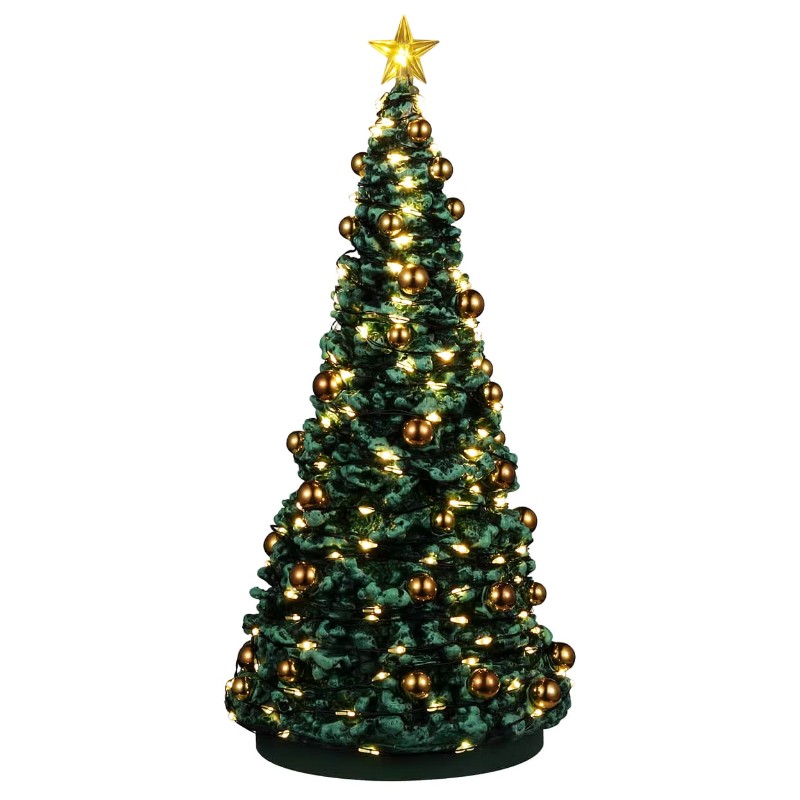 Sapin de Noël décoré lumineux 24 cm Lemax - La Magie des Automates