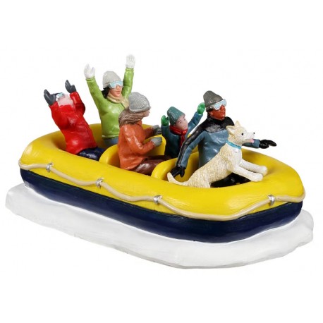 Rafting sur la neige en famille Lemax