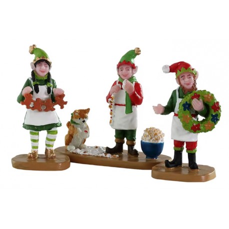 Elfes de Noël Lot de 3 Lemax