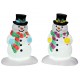 Bonhommes de neige lumineux Lot de 2 Lemax