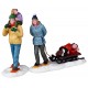 Famille avec luge Lot de 2 Lemax