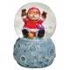 Boule à neige Père Noël lune 6 cm