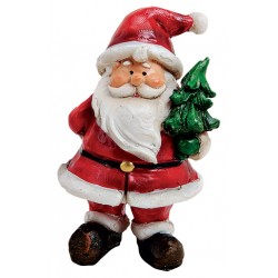 Figurine Père Noël sapin résine 8 cm