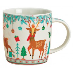 Tasse Noël Renne porcelaine 34 cl