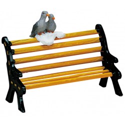 Banc avec pigeons Lemax