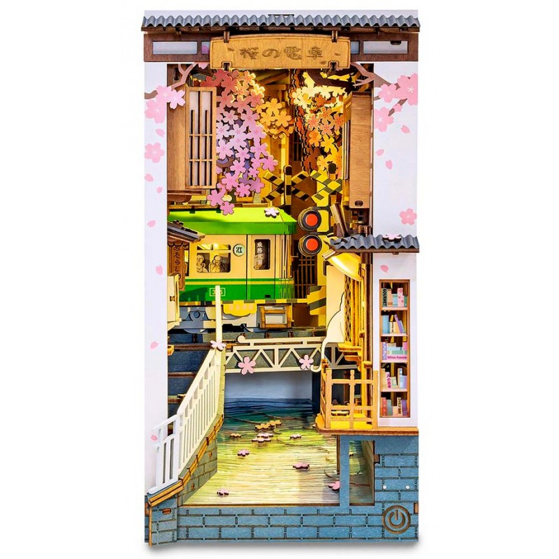 Serre-livres puzzle 3D en bois, kit de construction de maison de