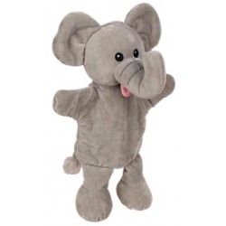 Marionnette à main avec pattes éléphant tissu 31 cm