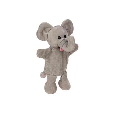 Marionnette à main avec pattes éléphant tissu 31 cm