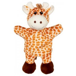 Marionnette à main avec pattes girafe tissu 31 cm
