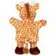 Marionnette à main avec pattes girafe tissu 31 cm