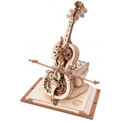 Maquette en bois animée musicale Violoncelle