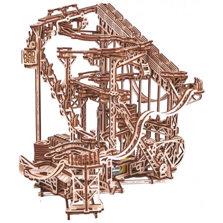 Maquette en bois animée Circuit de billes motorisé