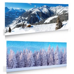 Arrière-plan Hiver recto verso 98x33 cm