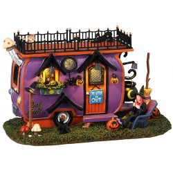 Caravane lumineuse Sorcière Lemax Halloween