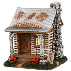 Chalet Squelettes lumineux Lemax Halloween