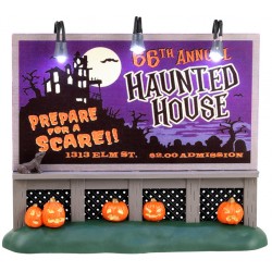 Panneau lumineux Maison hantée Lemax Halloween