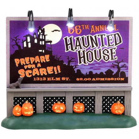 Panneau Maison hantée Lemax Halloween