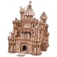 Maquette en bois Château fort animé lumineux musical