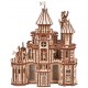 Maquette en bois Château fort animé lumineux musical