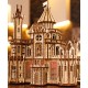 Maquette en bois Château fort animé lumineux musical