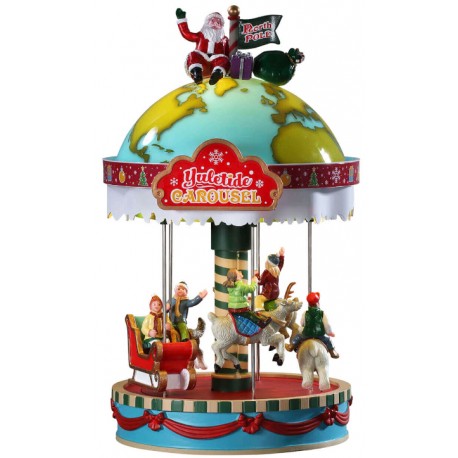 Carrousel de Noël lumineux animé sonore Lemax