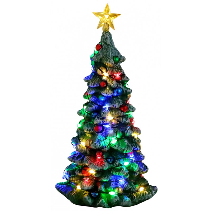 Accessoire de Déco Musical et Lumineux - Sapin de Noël 30 cm