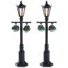 Lampadaires fleuris lumineux Lot de 2 Lemax