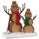 Bonhommes de neige en bois Lemax