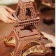 Maquette en bois Tour Eiffel lumineuse 53 cm