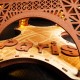 Maquette en bois Tour Eiffel lumineuse 53 cm