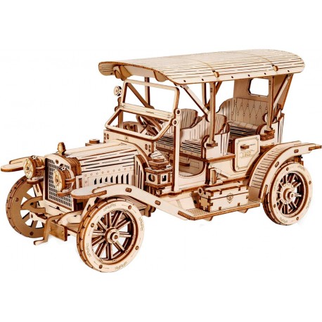 Maquette en bois Voiture ancienne