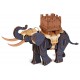 Maquette en bois colorée éléphant de combat