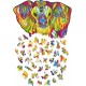 Puzzle en bois coloré éléphant 193 pièces