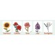 Maquette en bois Bouquet de fleurs
