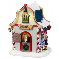 Maison lumineuse du Renne de Noël Blitzen Lemax