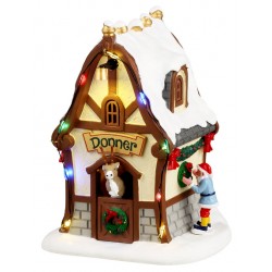 Maison lumineuse du Renne de Noël Donner Lemax