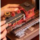 Maquette en bois lumineuse Serre-livres Train tunnel