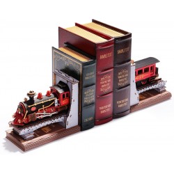 Maquette en bois lumineuse Serre-livres Train tunnel