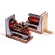 Maquette en bois lumineuse Serre-livres Train tunnel