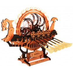 Maquette en bois animée lumineuse Bateau Viking Dragon