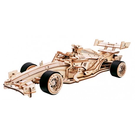 Maquette bois animée Voiture de course