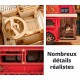 Maquette en bois bus londonien