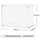 Boïte de présentation transparente anti-poussière