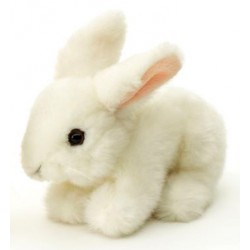 Peluche lapin blanc 18 cm