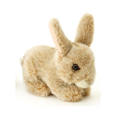 Peluche lapin beige 18 cm