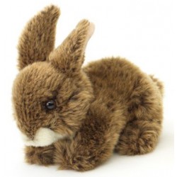 Peluche lapin marron 18 cm