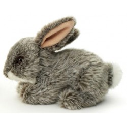 Peluche lapin gris 18 cm