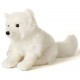 Peluche renard polaire assis 26 cm