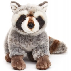 Peluche raton laveur 25 cm